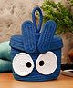 FABINALIV Blue Cartoon Design Cotton Multi Purpose Organiser with Lid