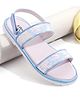 Pine Kids Velcro Closer Sandals with Sequence Design - Blue