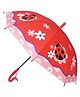 CHAATEWALA Ladybug & Floral Detailed Umbrella - Red