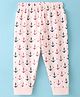 Ollypop Sinker Full Length Leggings Anchor Print - Baby Pink