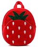 Frantic Premium School Bag Red Strawberry for Kids - 14 Inches