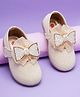 Mine Sole Bow Detailed Ballerinas - Gold