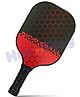 Hop N Play Lightweight Fiberglass Pickleball Paddle with Polypropylene Honeycomb Core & Anti-Slip Comfortable Grip for Men Women, Single Racket - Black
