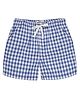 Young Birds Checked Shorts - Azure Blue