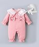 Kookie Kids Full Sleeves Solid Colour Frill & Bow Detailing Romper - Pink