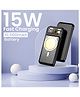 I KALL IKPB10D Wireless Charging 10000 mAh Power Bank with 22.5W Wired Fast Charging and 15W Wireless Charging, Dual USB Output and One Type C Output and Input (Black)