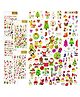 Bunie Christmas Theme Kawaii Stickers Set  Set of 5 Sheets Multicolor