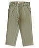 JusCubs Cotton Full Length Solid Trousers - Green