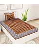 UniqChoice Pure Cotton Jaipuri Single bed sheet With 1 Pillow Cover