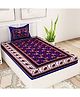 UniqChoice Pure Cotton Jaipuri Single bed sheet With 1 Pillow Cover