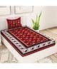 UniqChoice Pure Cotton Jaipuri Single bed sheet With 1 Pillow Cover
