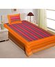 UniqChoice Pure Cotton Jaipuri Single bed sheet With 1 Pillow Cover
