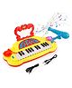 Toysire Mickey Mouse Piano keyboard toy with power option, recording and mic, electronic piano keyboard multi-function portable piano keyboard(Yellow)