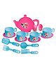 Toysire Minnie Tea Set with Tray 15 Pcs Set for Boys and Girls Plate Cups Tray Role Play Toys Tea Accessories