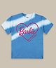 Kidsville Mattel Featuring Half sleeves Barbie Printed Tee-Blue White
