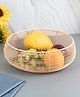 VONCASA  Metal Wire Countertop Fruit Bowl, Basket Holder Stand, For Home, Peach Colour, Iron