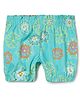 Milou Floral Printed Shorts - Teal