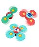 Kidology 3Pcs Silicone Suction Cup Spinning Bath Toy