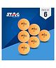 STAG ICONIC High Performance 1 Star Table Tennis (T.T) Balls| Advanced 40+mm Ping Pong Balls for Training, Tournaments and Recreational Play| Durable for Indoor/Outdoor Game - Pack of 6 (Orange)