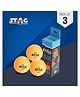 Stag Iconic 2 Star Orange Table Tennis (T.T) Balls| Advanced High Performance 40+mm Ping Pong Balls for Training, Tournaments and Recreational Play| Durable for Indoor/Outdoor Game- Packof3 (Orange)