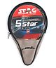 Stag Iconic Table Tennis (T.T) Racket | Advanced TT Racquets| Black/Red Grip Designed Comfortable Wooden Table Tennis Bat - 5 STAR