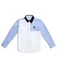 US Polo Assn Cotton Knit Full Sleeves Solid Color Shirt - White