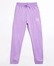 Campana 100% Cotton Lightning Printed Joggers - Purple