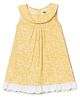Milou Cotton Sleeveless Animals  Printed Dress - Yellow