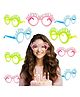 ZYOZI Multicolor Birthday Eye Glasses, Colorful Birthday Eyeglasses Eyewear for Kids (PACK OF 6)