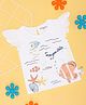 Pantaloons Baby Sleeveless Frill Detailed Sea Life Theme Printed Tee - White
