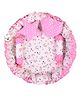 Babytoons Baby Nest for New Born Reversible Bed Sleeping Bedding Set (0-6 Months, Pink)