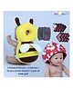 Neonate Care Baby Helmet(red smiley helmet) Baby Head Protection Cushion Backpack(yellow head protector)With Knee pad(multicolor) and 10 pcs corner guards (pack of 4 utility items)