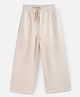 Nap Chief Solid Cotton Blended Pant - Beige