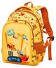 Bunie Cartoon Theme Lightweight Backpack for Kids Yellow - 14 Inches