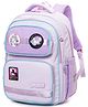 Bunie Height 15 Inches Stylish Unicorn Theme School Backpack for Girls Purple