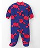 Kidi Wav Cotton Knit Full Sleeves Polka Dots Printed Sleepsuit - Pink