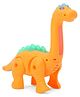 KiddyBuddy Musical Flash Light Adventure Walking Dinosaur Animal Toy - Orange