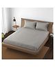 Trance Home Linen 400TC King Elastic Fitted Bedsheet 2 Pillow Covers - Silver Grey