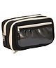 Bunie Multiple Compartment Aesthetic Pouch for Kids & Adults Pack of 1 - Black