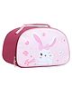 Bunie Cartoon Print Insulated Lunch Bag for School & Office for Girls  Pink Maroon