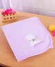 Simply Terry Cotton Knit Teddy  Embroidery Towel & Wrapper  L 80 x B 80 cm -  Lilac