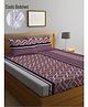 Klotthe Multi Abstract 300 TC Cotton Blend Fitted Double Bedsheet with 2 Pillow Covers