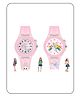 Spiky 3D Cartoon Rabbit & Unicorn Analog Watches - Pink