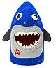 Little Surprise Box Shark Knitted  Winter Cap - Royal Blue