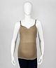 Kriti Singlet Maternity Camisole - Beige
