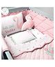 Masilo Organic Cotton 6 Piece Cot Bedding Set For Baby's/kids Nursery right amount of comfort and playfulness ,0 to 3 Years - Flamingo - Pink