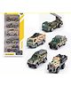 Azhari 5 Pc Army Metal Truck Set  Realistic and Durable Military Vehicles for Kids