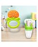 Joy Buzz Fruit Teether & Star Nibbler Combo | BPA-Free Silicone Teething Toys | Soft & Safe Baby Gum Massagers- Pack of 2 (Yellow & Green)