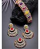 Sukkhi Affordable Squared Style Multi Kundan & Beads Studded Choker Necklace Set