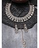 Sukkhi Tasteful Rose Gold AD Stone Studded Choker Necklace Set